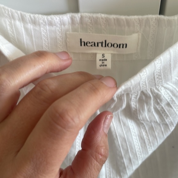 Heartloom Jilly Dress - White Lace Gauze Midi Dress - Picture 5 of 7